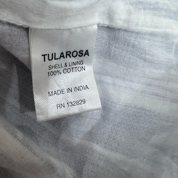 Tularosa blue and white striped tassel tunic dress size small - Picture 11 of 11